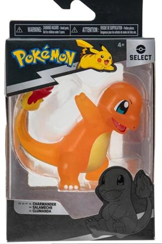 Jazwares, Pokemon, Figurka, Charmander Select