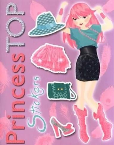 Princess Top Stickers. Kolorowanka z naklejkami
