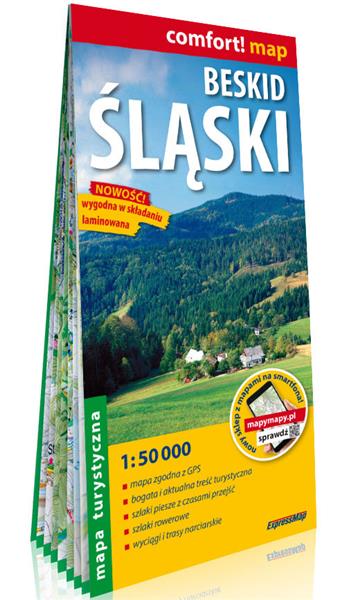 BESKID ŚLĄSKI; LAMINOWANA MAPA TURYSTYCZNA 1:50 00