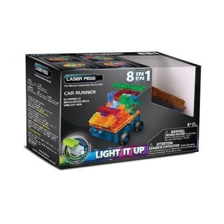 KLOCKI KONSTRUKCYJNE LASER PEGS LED 8 W 1 CAR