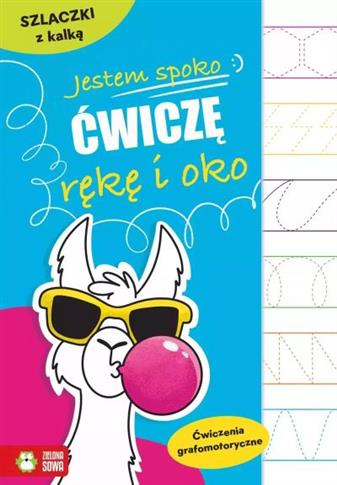 Jestem spoko. Szlaczki z kalką. Ćwiczenia grafomot