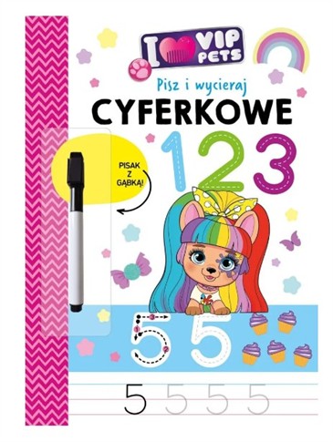I LOVE VIP PETS. PISZ I WYCIERAJ. CYFERKOWE 123