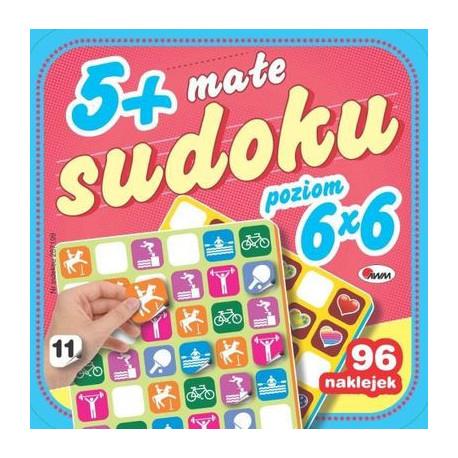 MAŁE SUDOKU 5+.POZIOM 6X6. NIEBIESKIE