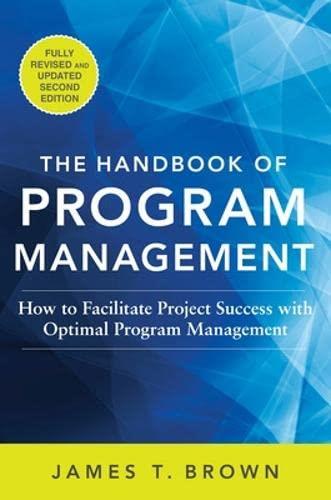 THE HANDBOOK OF PROGRAM MANAGEMENT: