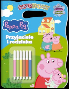 Przyjaciele i rodzinka. Świnka Peppa. Superkolory