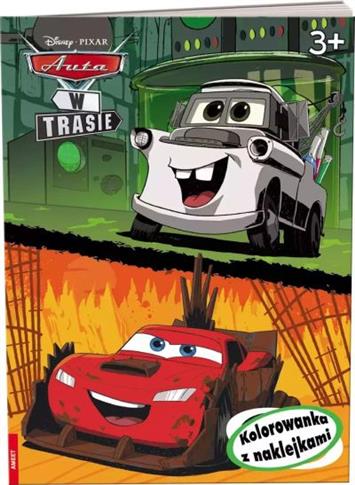 Disney Pixar Auta w trasie naklejam i koloruję NA-