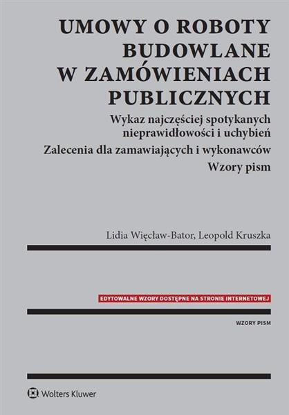 UMOWY O ROBOTY BUDOWLANE W ZAMÓWIENIACH ...