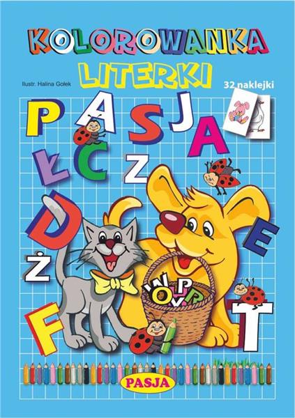 KOLOROWANKA LITERKI PASJA