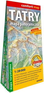 Tatry panoramiczna laminowana mapa turystyczna 1:28 000
