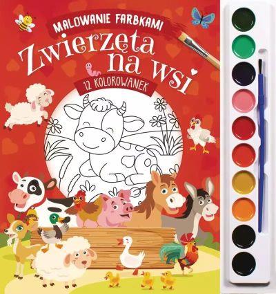 MALOWANIE FARBKAMI. ZWIERZĘTA NA WSI