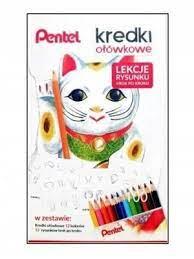 ZESTAW DO NAUKI RYSOWANIA +PENTEL KREDKI OŁÓWKOWE