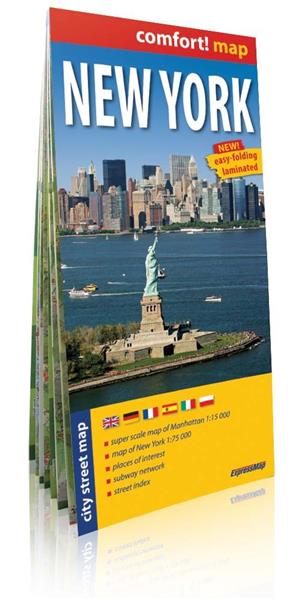 NOWY JORK (NEW YORK); LAMINOWANY PLAN MIASTA 1:15