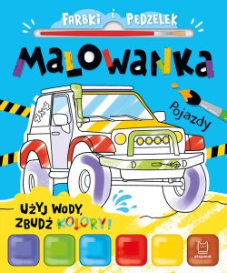 Pojazdy. Farbki i pędzelek