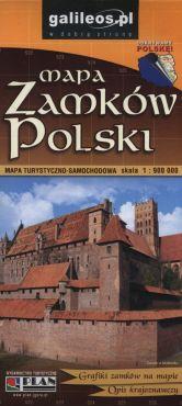 MAPA ZAMKÓW POLSKI 1:900 000