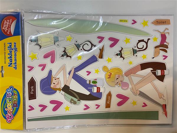 NAKLEJKI KIDS DEKOR COFFEE 31X38CM PIANKA&TEKTURA