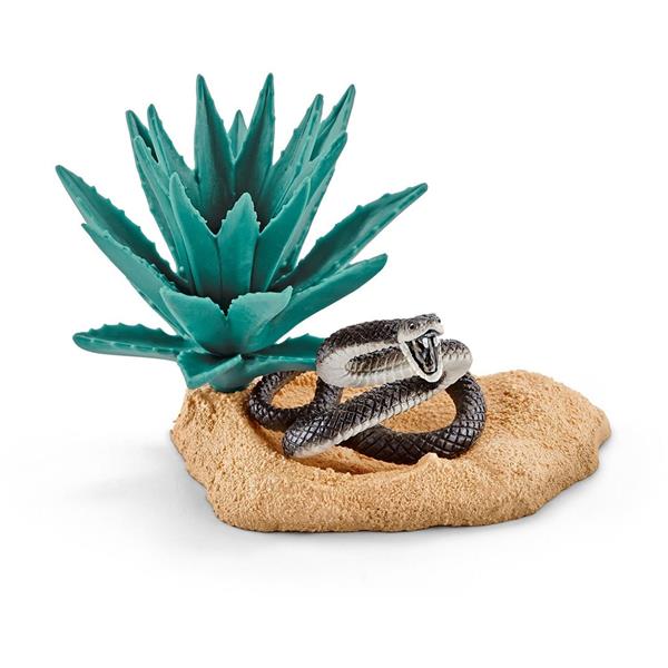 SCHLEICH - GNIAZDO CZARNEJ MAMBY