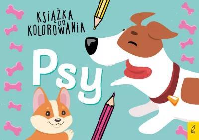 psy ksiązka do kolorowania