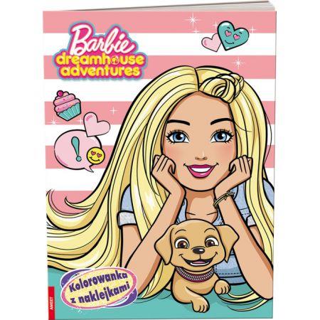 KOLOROWANKA Z NAKLEJKAMI. BARBIE