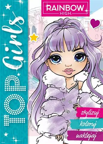 RAINBOW HIGH. TOP GIRLS. STYLIZUJ, KOLORUJ, NAKLEJ