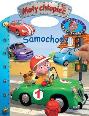 SAMOCHODY. NAKLEJKI - DUŻA PLANSZA. MAŁY CHŁOPIEC