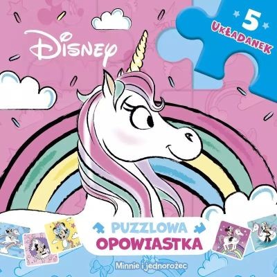 PUZZLOWA OPOWIASTKA. MINNIE I JEDNOROŻEC. 5 UKŁADA