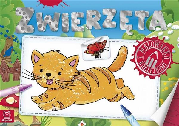 ZWIERZĘTA. MALOWANKA Z NAKLEJKAMI