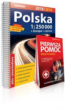 ATLAS SAMOCHODOWY POLSKA 2018/19 + PIERWSZA