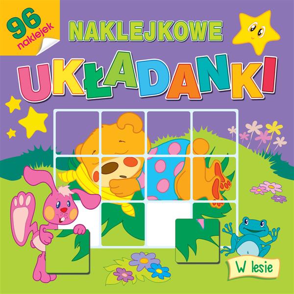 NAKLEJKOWE UKŁADANKI. W LESIE