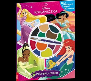 Disney Księżniczka Malowanka z farbami KFF-9102