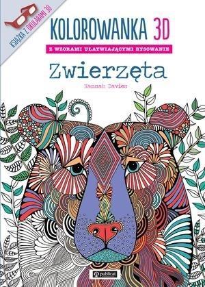 KOLOROWANKA 3D. ZWIERZĘTA