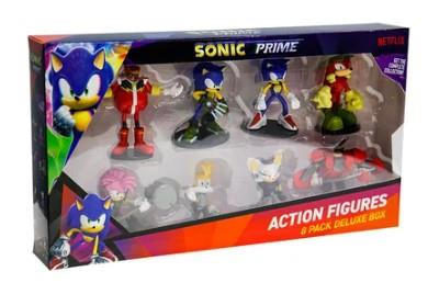 SONIC PRIME, Ruchoma Figurka, Zestaw 8 Figurek, De