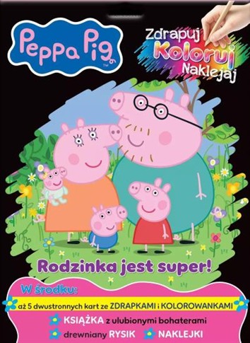 PEPPA PIG. PEPPA PIG. ZDRAPUJ, KOLORUJ, NAKLEJAJ.