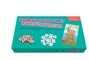 Gry logopedyczne Korale koloru koralowego