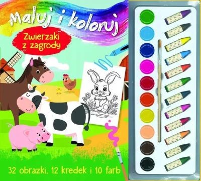 MALUJ I KOLORUJ. ZWIERZAKI Z ZAGRODY