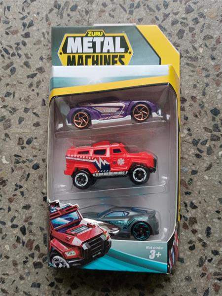 METALOWE AUTKA RESORAKI ZURU METAL MACHINES 3SZT