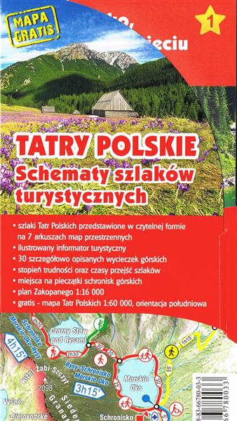 TATRY POLSKIE. SCHEMATY SZLAKÓW TURYSTYCZNYCH