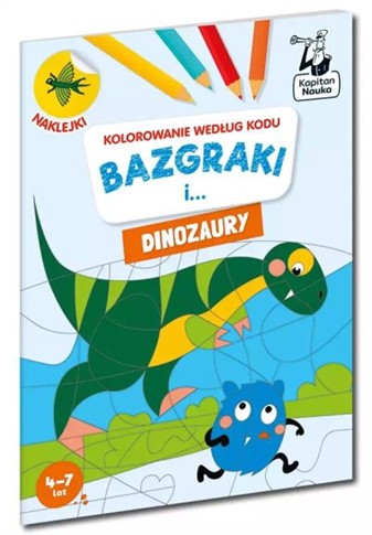 KAPITAN NAUKA. KOLOROWANIE WEDŁUG KODU. BAZGRAKI I