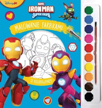 MALOWANIE FARBKAMI. MARVEL IRON MAN I SUPER EKIPA