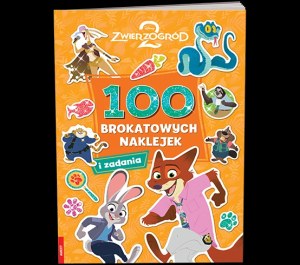 Disney Zwierzogród 2 100 brokatowych naklejek NB-9110