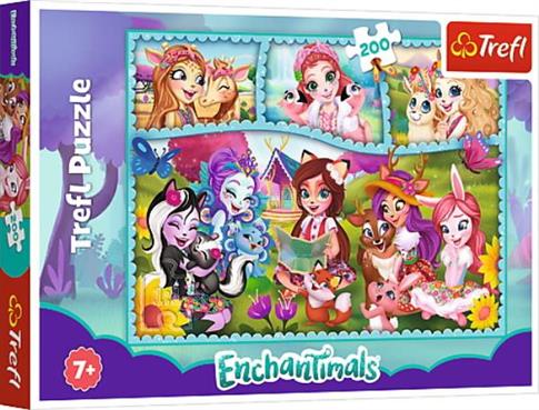 Puzzle 200 elementów. Enchantimals.