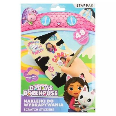 NAKLEJKI DO WYDRAPYWANIA GABBYS DOLLHOUSE STARPAK