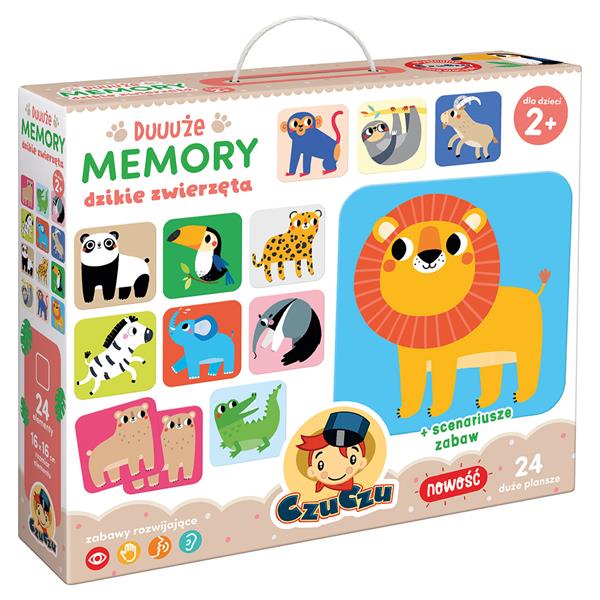 GRA DUUUŻE MEMORY DZIKIE ZWIERZĘTA 2+
