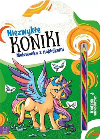 Niezwykłe koniki Malowanka z naklejkami Zaczarowan