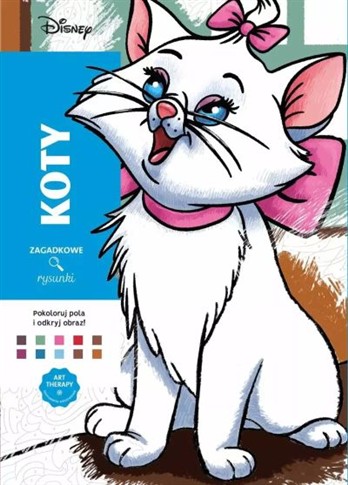 ART THERAPY. KOLOROWANKA ANTYSTRESOWA. DISNEY KOTY