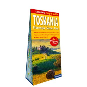 Toskania Florencja Siena Piza laminowany map&guide 2w1 przewodnik i mapa