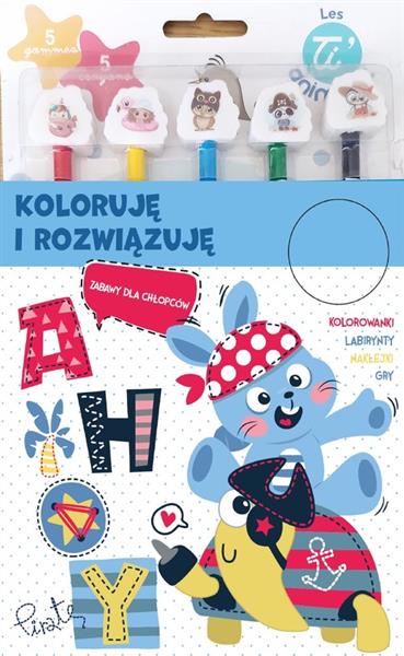 KOLORUJĘ I ROZWIĄZUJĘ. ZABAWY DLA CHŁOPCÓW