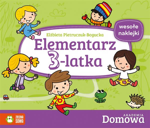 DOMOWA AKADEMIA.ELEMENTARZ 3-LATKA,WESOŁE NAKLEJKI
