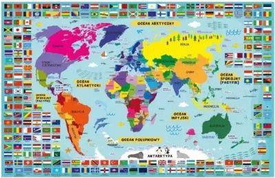 DWUSTRONNA PLANSZA A4, ŚWIAT