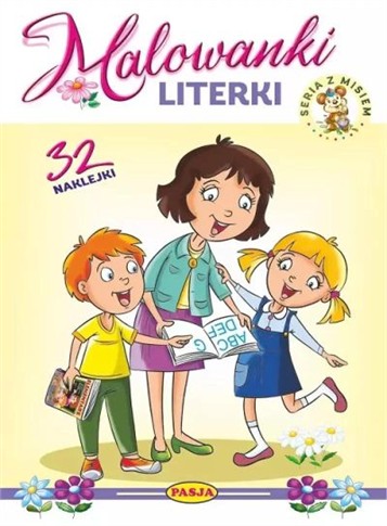 LITERKI. MALOWANKI. SERIA Z MISIEM