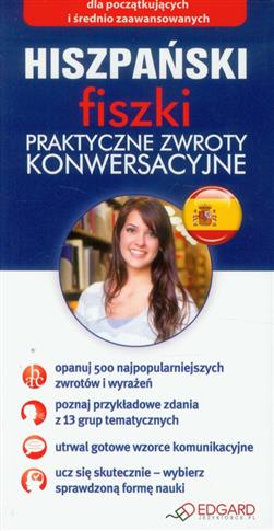EDGARD Hiszpański Fiszki praktyczne zwroty konwers